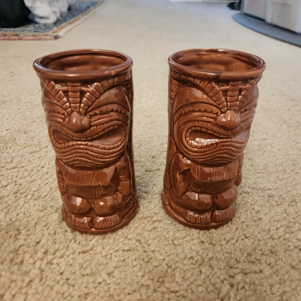 Tahiti Joes‎ Las Vegas Nevada Ceramic Brown Mugs Cups 6